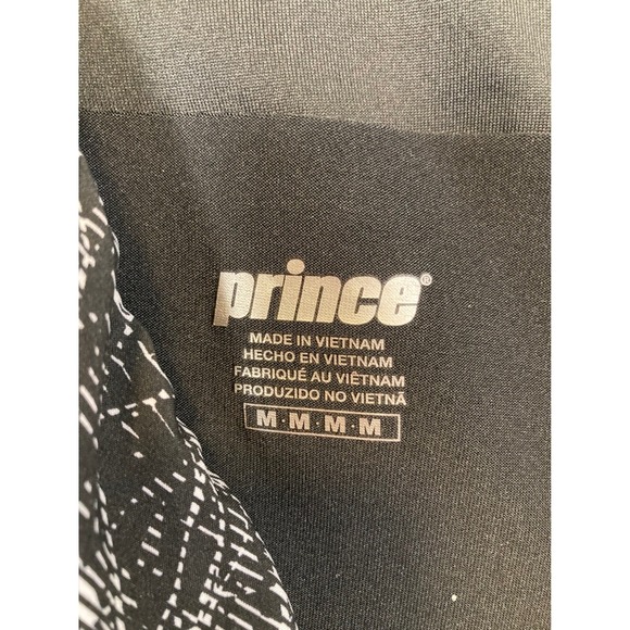 Prince Womens Black White Abstract Print Tennis Skort Size M Built-in Shorts - Picture 3 of 9